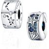 HappyStar charm argento 925,bead charm da donna, ciondolo combinato, I migliori regali per Sorelle e coppie, (perline distanziatrici incluse)