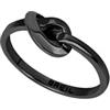 Breil, Collezione B&ME, Anello Donna, Anello in Acciaio Lucido IP Black, con Design Minimal, Ricercato e Simbolico a Forma di Nodo, Ideale per un Regalo Speciale, Misura 12, Black