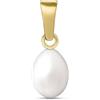 Amberta Allure Ciondolo con Perla in Oro Giallo 9 Carati per Donna: Ciondolo in Oro con Perla 6-7 mm