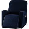 VanderHOME Copripoltrona Relax Fodera per Poltrona,reclinabile Elasticizzato fodera per poltrona elasticizzata Copertura per Poltrona Reclinabile Elasticizzato con Tasche blu scuro