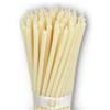 Danilovo - Candele in Cera d'Api, 50 Pezzi, Colore Bianco, Candele Decorative per Preghiera, per Rituali, Decorazione o Candele di Compleanno, 16 cm x 0,5 cm