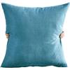 SWJ-swjssb Copri Federe Cuscini 80x80 Copricuscino 60x60 Con Cerniera,Federe Cuscino Quadrato Moderne Per Camera Da Letto Divano Decorativo Velluto Elegante Lavabile Fodere Per Cuscino ( Color : Blue , Size : 60