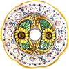Generico Coppa grande 30 cm in ceramica siciliana Santo Stefano di Camastra attacco grande E27 ricambio per lampadario sospensione decoro candida