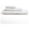 PARAMAISON Set di Asciugamani Bianco da 3 Pezzi, Telo Bagno + Asciugamano Viso e Ospite, Morbido ed Assorbente Per Bagno, Palestra, Hotel e Spa