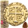 Leib Games Monete Pirata in Metallo - 35 Monete del Tesoro d'oro per Giochi da Tavolo Adulti, Giochi di società per Bambini - Dungeons & Dragons, Gloomhaven, Gioco da Tavolo Giocattoli - Misura XL