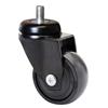 WAGNER Ruota girevole ultra-turnable 360° - 3C - ruota da trasporto/ruota per mobili - nero, battistrada morbido, con vite di fissaggio 10 x 16 mm, diametro Ø 50 mm, portata 50 kg - 01225266