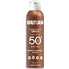 Gm industrie italiane srl Protezione Solare Spray SPF 50+ per viso e corpo Haitian - 200 ml