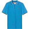 Aeronautica Militare Polo Basica in Cotone a Manica Corta PO1308 Colore Celeste Taglia XXL