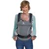 manduca First - Marsupio regolabile e versatile per neonati e bambini (3,5-20 kg) - Marsupio per bambini con trasporto anteriore, laterale e posteriore, Grigio