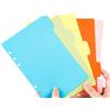 Armastuse 25 Fogli Divisori A5,6-Fori Separatori Colorati Divisori, Divisore Pagina Indice Tab, Divisori per Raccoglitori Ad Anelli A5 (5 Colori)