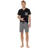 Hom Pigiama Corto Vince Pijama Set, Nero, M Uomo