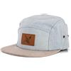 Blackskies Bliss Vol. II 5-Panel cap | Cappellino Camp Baseball Uomo Donna Kappe Surfer Skater Snapback Strapback Nero Simil-Scamosciato - Basecap Unisex Streetwear Outdoor Estate