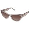 Guess GU7901 59F | Occhiali da Sole Graduati o Non Graduati | Prova Online | Plastica | Cat Eye, Ovali / Ellittici | Marrone, Trasparente | Adrialenti