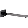 Lineabeta Braccio doccia quadro a parete Supioni 42cm per snodo ½ ottone nero