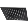 Lineabeta Soffione doccia quadro piatto Supioni 25x25cm in acciaio nero