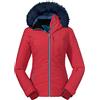 Schöffel Valisera L, Giacca da Sci Antivento e Impermeabile, Calda e Traspirante, con Imbottitura Primaloft Eco Donna, Ibisco, 46