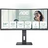 AOC CU34P3CV Monitor PC 86,4 cm (34') 3440 x 1440 Pixel UltraWide Quad HD LED Nero