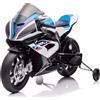 Mediawave Store Moto Elettrica per Bambini LT939 BMW HP4 Race 12V 2 Ruote Lettore MP3 Luci LED Bianco