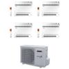 Aermec Climatizzatore Quadri Split CKG a Console 9+9+9+9 con MPG840 R-32 Inverter Wi-Fi Incluso Classe A++ ,