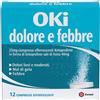 DOMPE' FARMACEUTICI SpA Dompé, Oki Dolore e Febbre 25mg, 12 Compresse Effervescenti