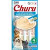 INABA CHURU CREMOSA PUREE PER GATTI gusto tonno con capesante 4x14g termine minimo di conservazione 13/09/25