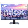 Nilox Monitor Led 23.8'' Nilox NXMM24FHD112 Full HD 1920x1080p 1ms classe E Nero [NXMM24FHD112]