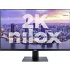 Nilox Monitor Led 27'' Nilox NXMM272K112 2K QHD 2560x1440p 1ms classe F Nero [NXMM272K112]