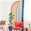 Ambiance Sticker Carta da parati in tessuto non tessuto pre-incollata affreschi giganti - mezzo arco arcobaleno - adesivo decorativo - 135 x 45 cm