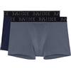 HOM Boxerlines #2 Boxer TwoPack, Mutande Uomo, Multicolore (black/blue V006), Small, Pack de 2