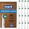 Oral-B Precision Clean - Set di 16 testine per spazzolino elettrico, con setole CleanMaximiser per una cura ottimale dei denti, spazzolini Oral-B, confezione per cassetta delle lettere