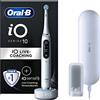 Oral-B Spazzolino Elettrico Ricaricabile iO 10, Sensore di Pressione, Display Interattivo, Intelligenza Artificiale con Live Coaching, 1 Testina, 1 Spazzolino, Custodia da Viaggio, Bianco, Idea Regalo