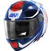 Givi Casco Moto Modulare P/J Givi X.27 DIMENSION Bianco Blu Rosso