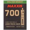 Maxxis Camera d'aria Maxxis welter weight 700x23/32 v. presta 60mm smontabile