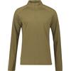 DOLOMITE TEE M'S CRISTALLO ZIP MERINO LS BURNISHED GREEN Felpa Uomo