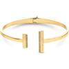 CALVIN KLEIN Bracciale semi-rigido in acciaio dorato