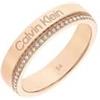 CALVIN KLEIN Anello donna in acciaio rosato con zirconi