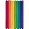 Interdruk - Rotoli di carta crespa per bambini, fai da te e decorazioni - Confezione da 10 bobine (50 cm x 200 cm, 28 g/m2) - 10 colori arcobaleno assortiti