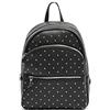 MISAKO Tachita Zaino con dettagli metallizzati - Zaino casual da donna - Borsa zaino elegante per l'uso quotidiano Tachita Nero 28 X 22 X 10 cm