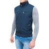 Evoga Smanicato Gilet Uomo Casual Blu Comfort Giubbotto Giacca in Cotone (XL)