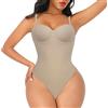 Generico Reggiseno da Donna Body Senza Schienale Body da Donna con Scollo a V Profondo Modellante Body Shaper Reggiseno da Donna Shaper Perizoma Intimo Body Modellante Body Modellante invisib
