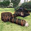 Generic Tenda per gatti da esterno, portatile, con tunnel, pieghevole, 6 in 1, per gattini, cuccioli, box per esterni