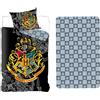 Setino Harry Potter Set Letto Singolo 3 Pezzi Copripiumino 155x200cm + Federa 50x80cm + Lenzuola c/Angoli Cotone Biancheria da Letto Bambini Cotone
