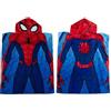 Disney Asciugamano indossabile ufficiale Disney Marvel Spiderman, poncho con cappuccio, super morbido, costume da Spider-Man e design della città, accappatoio per bambini, perfetto per la casa, il bagno e la