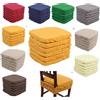 Generic Set 6 Cuscini Sedia Coprisedia Imbottiti Vesto Molla Loneta con Elastico (GIALLO)