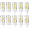 HUAMu Lampadina LED G4, 5W, luce bianca freddo, 6000 K, 500 lm, AC 220 V, 51 SMD 2835, equivalente a 50 W, angolo di diffusione di 360°, non dimmerabile, 10 pezzi