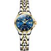 Raitown Orologio da Donna in Acciaio Inossidabile Quarzo Impermeabile Quadrante da 30mm e Scala Diamante Digitale Regalo di Moda Orologi Donna Disponibile in Blu Argento Oro e Nero