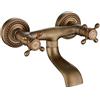 SJQKA-rubinetto Da Muro Miscelatore Vasca Da Bagno,antico Rubinetto A Muro Lavatoio Ottone,rubinetteria Lavabo Parete