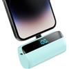 Feob Mini Power Bank per iPhone, 5200mAh 20W PD Caricabatterie Portatile Ultra Compatto Powerbank Batteria Esterna con LED Display Compatibile con iPhone 14/14 Pro Max/13 Pro/13/12/11/XR/XS/8/7-Verde