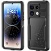 Garozckir Cover Xiaomi Redmi Note 13 Pro 5G Impermeabile, IP68 Waterproof e 360 Gradi Protezione Custodia Subacquea Antiurto Rugged Full Body Copertura con Protezione dello Schermo (Nero)