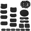 Wuzdy 19 Pezzi Imbottiture per Casco,Imbottiture per Casco in Schiuma